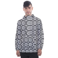 Pattern 289 Men s Front Pocket Pullover Windbreaker by GardenOfOphir