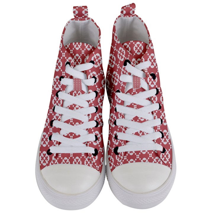 Pattern 290 Women s Mid-Top Canvas Sneakers