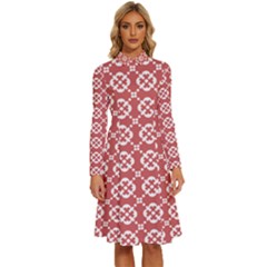 Pattern 290 Long Sleeve Shirt Collar A-line Dress by GardenOfOphir