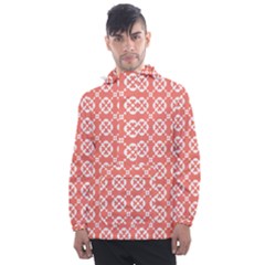 Pattern 292 Men s Front Pocket Pullover Windbreaker by GardenOfOphir