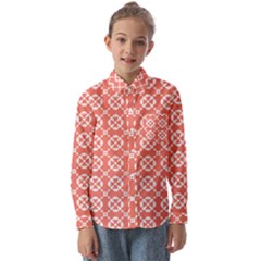 Pattern 292 Kids  Long Sleeve Shirt by GardenOfOphir