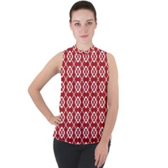 Pattern 291 Mock Neck Chiffon Sleeveless Top by GardenOfOphir