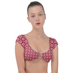 Pattern 291 Cap Sleeve Ring Bikini Top by GardenOfOphir