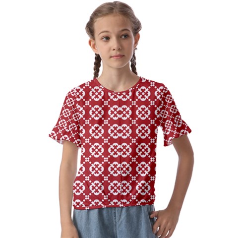 Pattern 291 Kids  Cuff Sleeve Scrunch Bottom Tee by GardenOfOphir