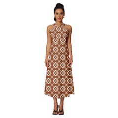 Pattern 294 Sleeveless Cross Front Cocktail Midi Chiffon Dress by GardenOfOphir