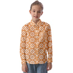 Pattern 295 Kids  Long Sleeve Shirt by GardenOfOphir