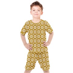 Pattern 296 Kids  Tee And Shorts Set by GardenOfOphir