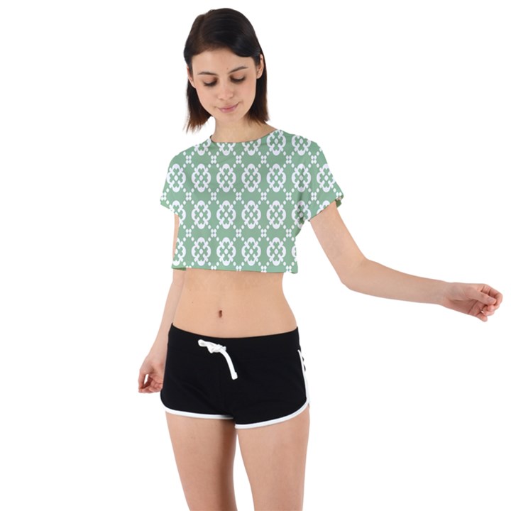 Pattern 298 Tie Back Short Sleeve Crop Tee