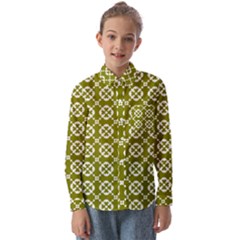 Pattern 297 Kids  Long Sleeve Shirt by GardenOfOphir