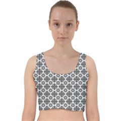 Pattern 301 Velvet Racer Back Crop Top by GardenOfOphir