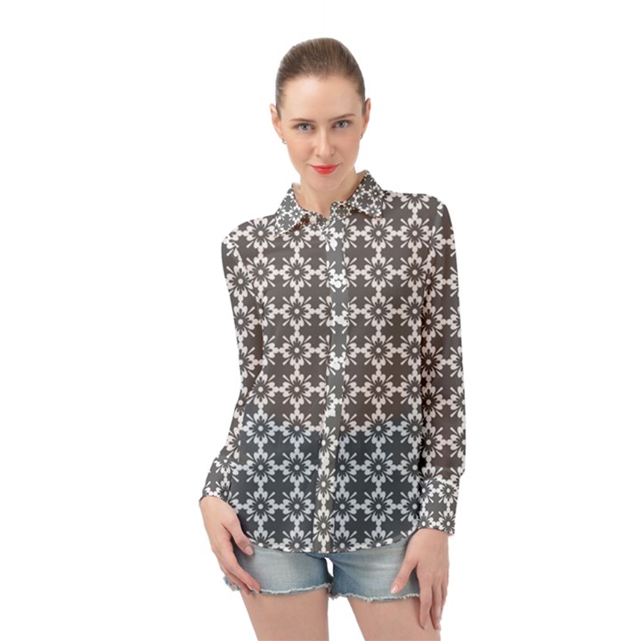 Pattern 301 Long Sleeve Chiffon Shirt