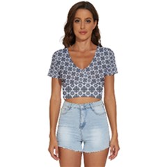 Pattern 301 V-neck Crop Top by GardenOfOphir