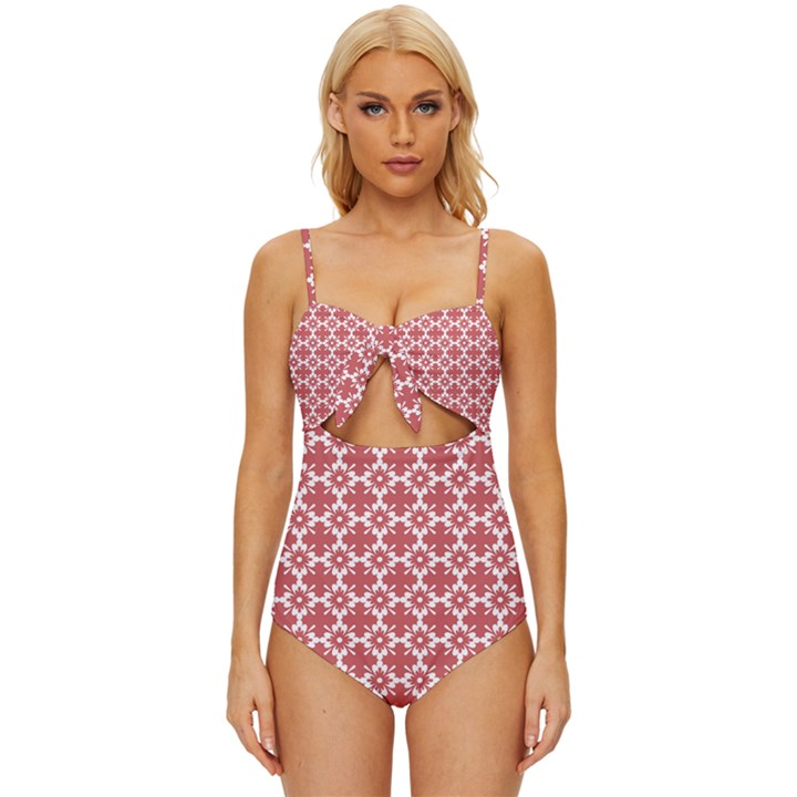 Pattern 303 Knot Front One-Piece Swimsuit