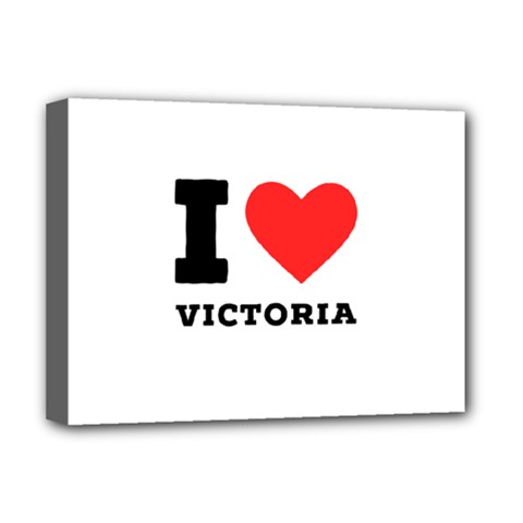 I Love Victoria Deluxe Canvas 16  X 12  (stretched)  by ilovewhateva