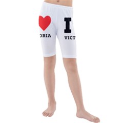 I Love Victoria Kids  Mid Length Swim Shorts by ilovewhateva