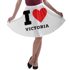 I Love Victoria A-line Skater Skirt by ilovewhateva