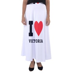 I Love Victoria Flared Maxi Skirt by ilovewhateva