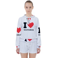 I Love Victoria Women s Tie Up Sweat by ilovewhateva