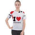 I love victoria Women s Sport Raglan Tee View1