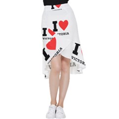 I Love Victoria Frill Hi Low Chiffon Skirt by ilovewhateva