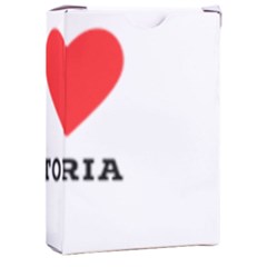 I Love Victoria Playing Cards Single Design (rectangle) With Custom Box by ilovewhateva