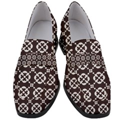 Pattern 309 Women s Chunky Heel Loafers by GardenOfOphir