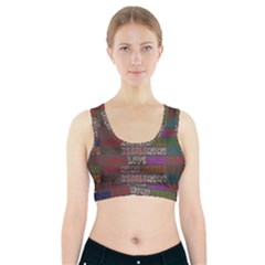 Pattern 311 Sports Bra With Pocket by GardenOfOphir