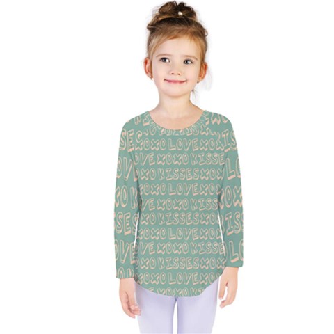 Pattern 318 Kids  Long Sleeve Tee by GardenOfOphir