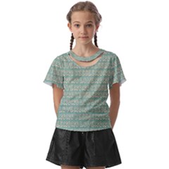 Pattern 318 Kids  Front Cut Tee by GardenOfOphir