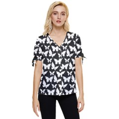 Pattern 322 Bow Sleeve Button Up Top by GardenOfOphir