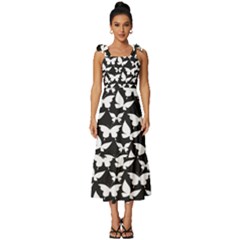 Pattern 322 Tie-strap Tiered Midi Chiffon Dress by GardenOfOphir