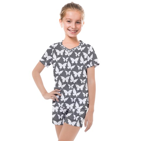 Pattern 323 Kids  Mesh Tee And Shorts Set by GardenOfOphir