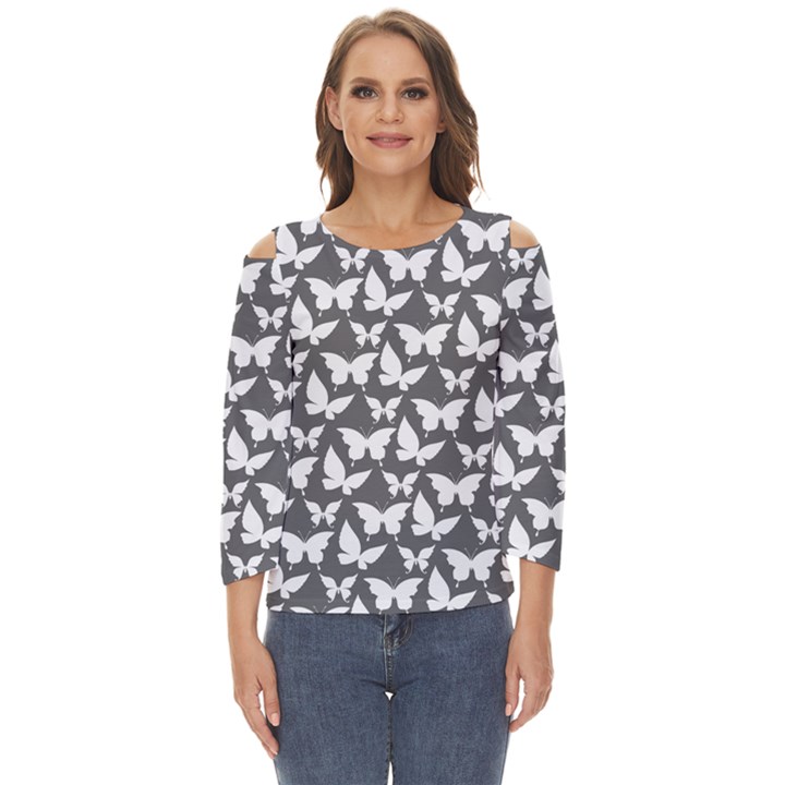 Pattern 323 Cut Out Wide Sleeve Top