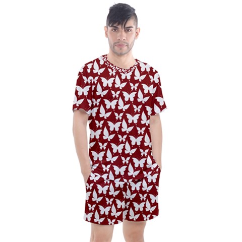 Pattern 324 Men s Mesh Tee And Shorts Set by GardenOfOphir