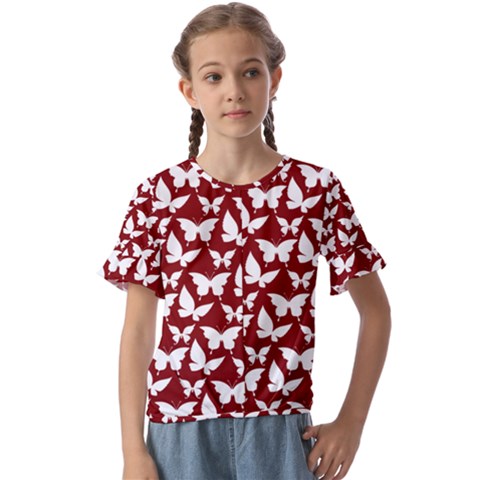 Pattern 324 Kids  Cuff Sleeve Scrunch Bottom Tee by GardenOfOphir