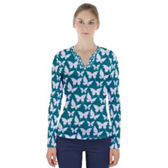 Pattern 329 V-neck Long Sleeve Top by GardenOfOphir