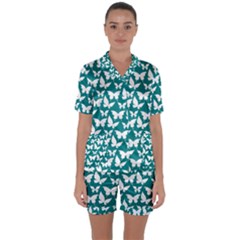 Pattern 329 Satin Short Sleeve Pajamas Set by GardenOfOphir