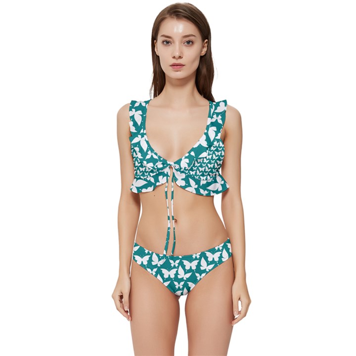 Pattern 329 Low Cut Ruffle Edge Bikini Set