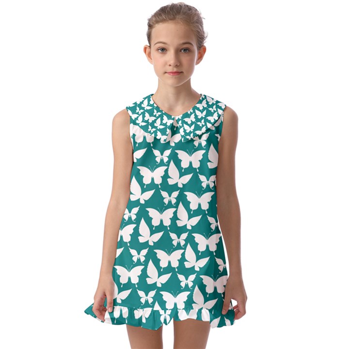 Pattern 329 Kids  Pilgrim Collar Ruffle Hem Dress