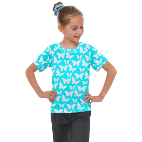 Pattern 330 Kids  Mesh Piece Tee by GardenOfOphir