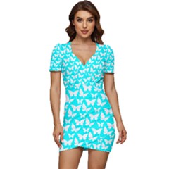 Pattern 330 Low Cut Cap Sleeve Mini Dress by GardenOfOphir