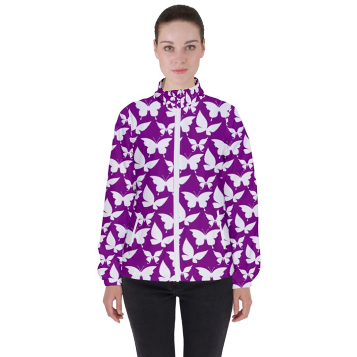 Pattern 333 Women s High Neck Windbreaker