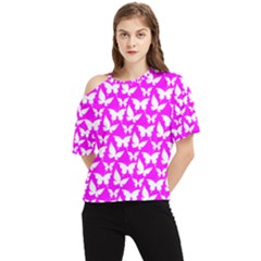 Pattern 334 One Shoulder Cut Out Tee by GardenOfOphir