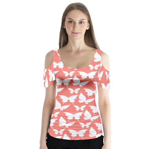 Pattern 336 Butterfly Sleeve Cutout Tee  by GardenOfOphir