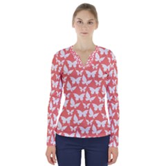 Pattern 336 V-neck Long Sleeve Top by GardenOfOphir