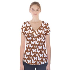 Pattern 339 Short Sleeve Front Detail Top by GardenOfOphir