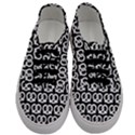 Black And White Pretzel Illustrations Pattern Men s Classic Low Top Sneakers View1