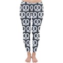 Gray Pretzel Illustrations Pattern Classic Winter Leggings View1