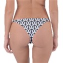 Gray Pretzel Illustrations Pattern Reversible Bikini Bottoms View2