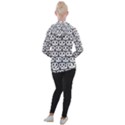 Gray Pretzel Illustrations Pattern Women s Hooded Pullover View2